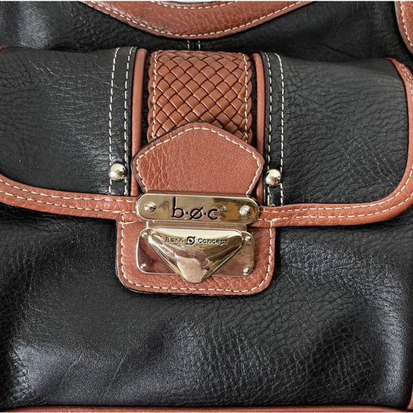 BORN B~O~C Brown & Black Vegan Leather Purse Bag - Picture 11 of 11